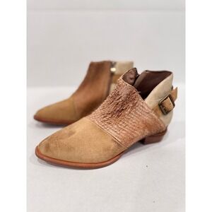 Antelope Tan and Brown Ankle Boots